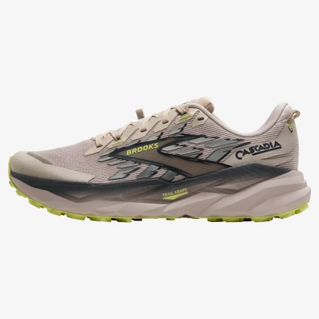 Brooks Cascadia 19 in Grey/Lime