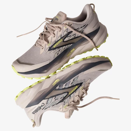 Brooks Cascadia 19 in Grey/Lime
