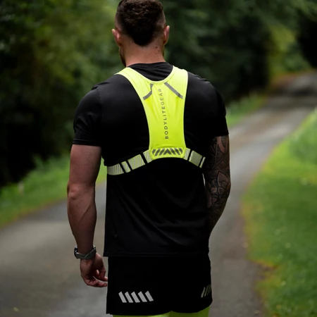 Bodylite Phone Holder Vest in Fluoro Yellow/Reflect