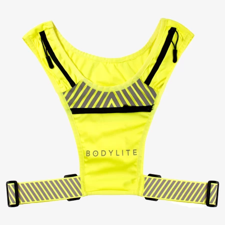 Bodylite Phone Holder Vest in Fluoro Yellow/Reflect