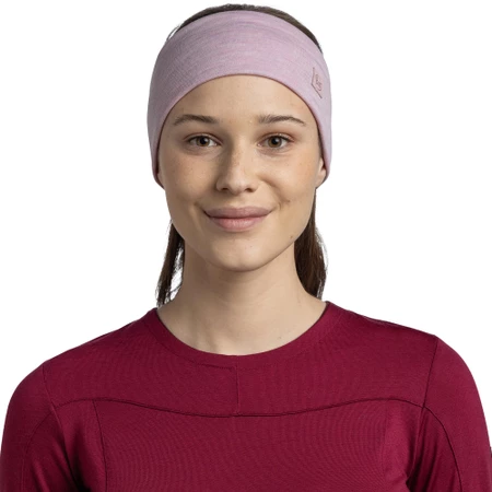 Buff Merino Wide Headband in Lilac