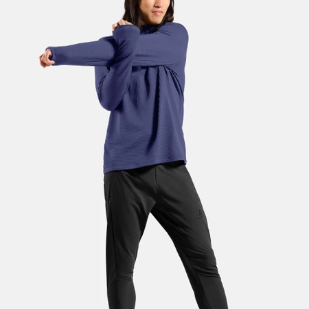 Odlo Essential Thermal Half Zip Top in Skipper Blue