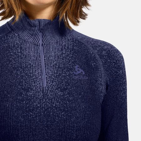 Odlo Blackcomb Half Zip Baselayer in Skipper Blue