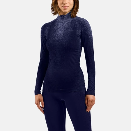 Odlo Blackcomb Half Zip Baselayer in Skipper Blue