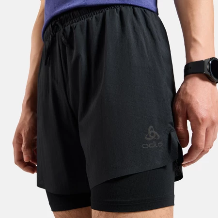 Odlo Zeroweight 5in 2in1 Shorts in Black