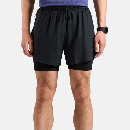 Odlo Zeroweight 5in 2in1 Shorts in Black