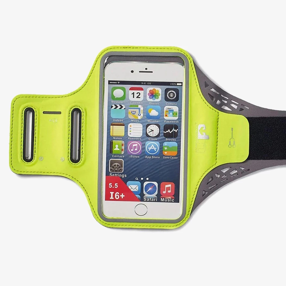 U.P. Ridgeway Phone Holder in Fluoro Yellow/Grey