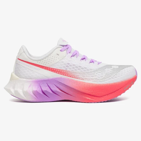 Saucony Endorphin PRO 4 in White/Coral