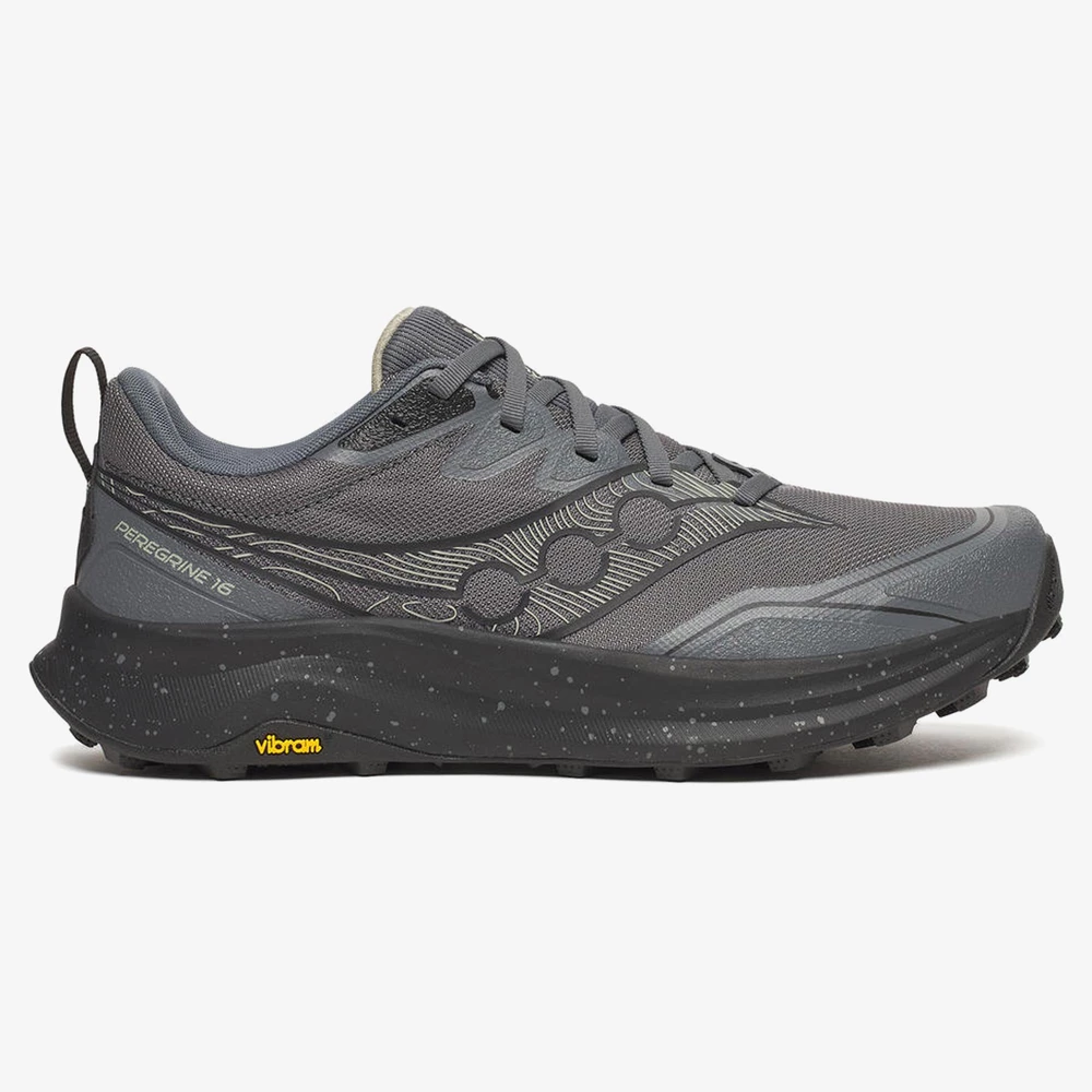 Saucony Peregrine 16 in Carbon/Black