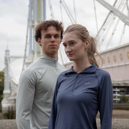 Brooks Dash Half Zip Top 3.0 in Nightshadow