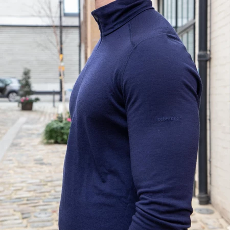 Icebreaker 200 Oasis Half Zip Top in Midnight