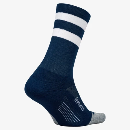 Feetures Elite Light Cushion Mini-Crew in Navy/White