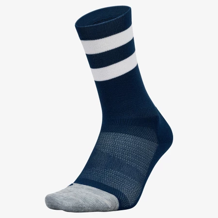 Feetures Elite Light Cushion Mini-Crew in Navy/White