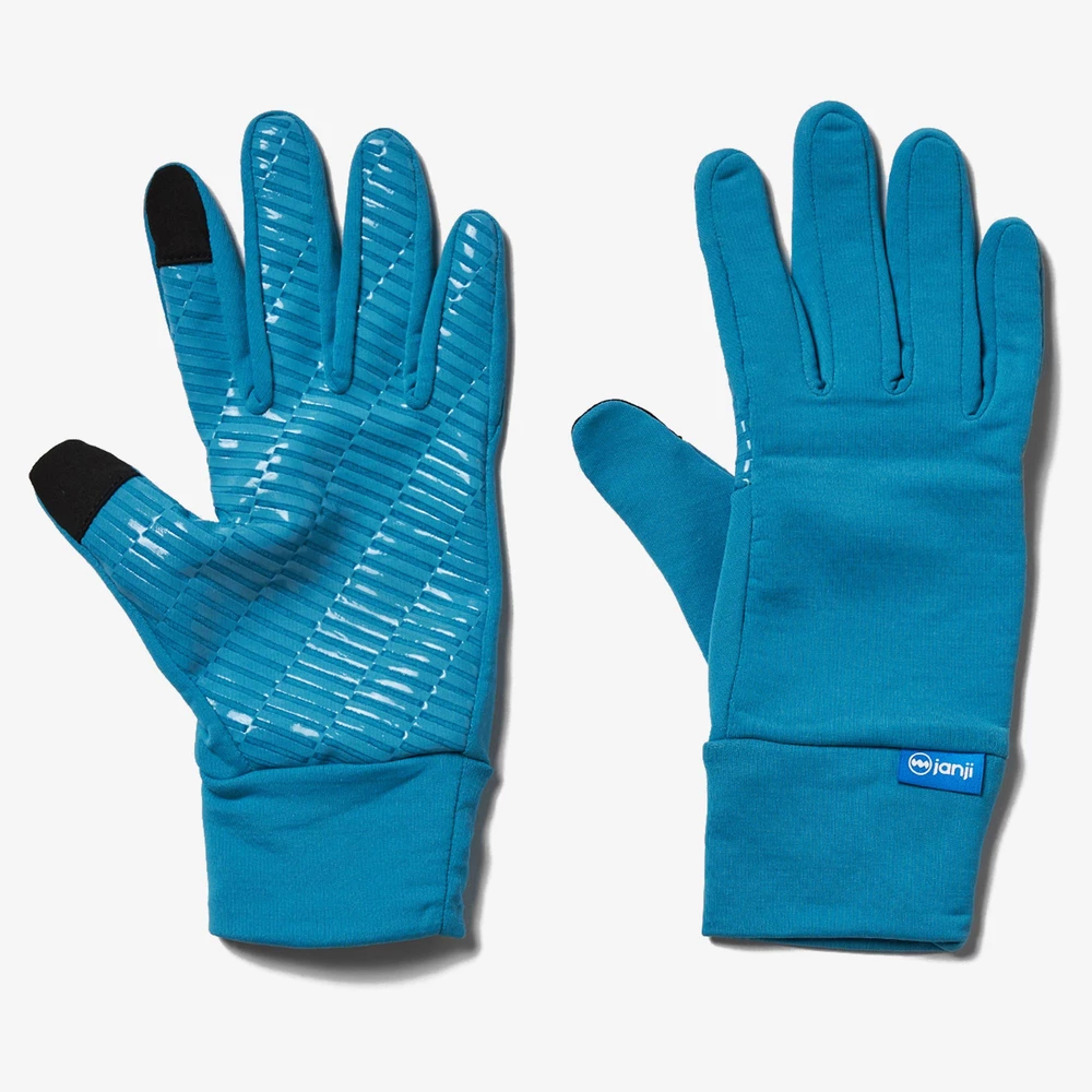 Janji Revo Merino Liner Glove in Bluebird