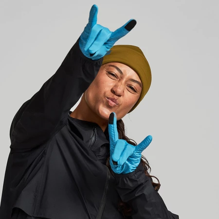 Janji Revo Merino Liner Glove in Bluebird