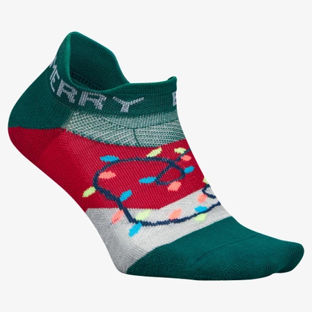 Feetures Elite Light Cushion No Show Socks in Merry & Bright