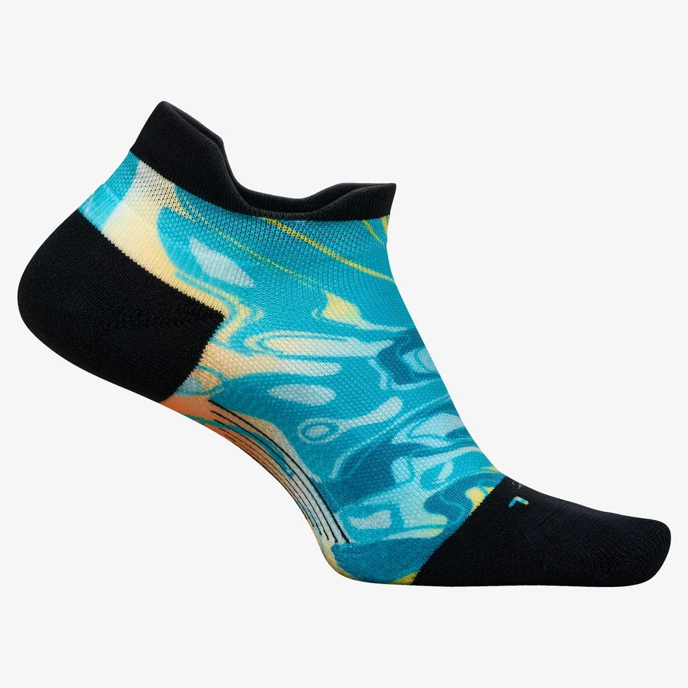Feetures Elite Light Cushion No Show Socks in Sunrise Lagoon