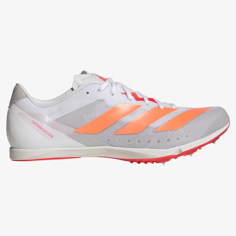 Adidas Distancestar  in White/Lucid Orange
