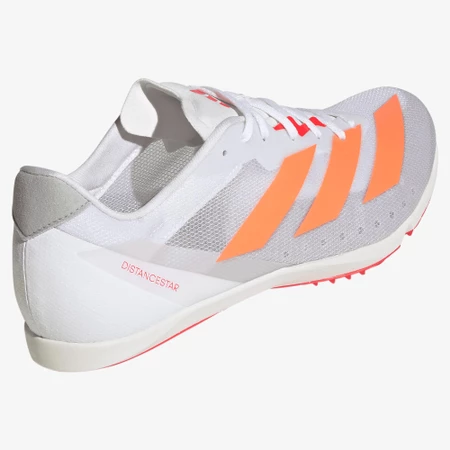 Adidas Distancestar  in White/Lucid Orange
