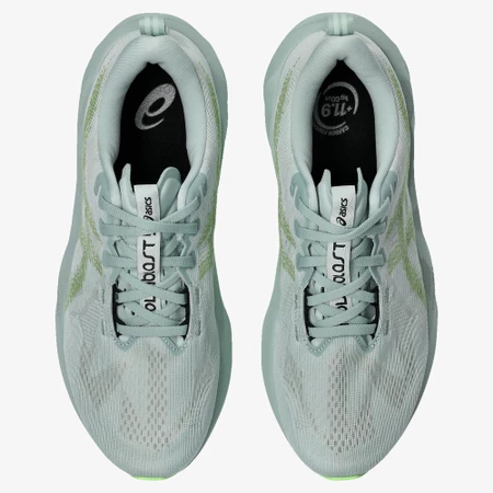 Asics Novablast 5 in Cold Moss/Orange