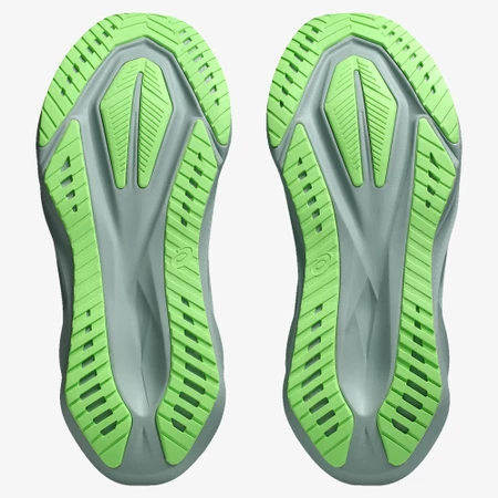 Asics Novablast 5 in Cold Moss/Orange