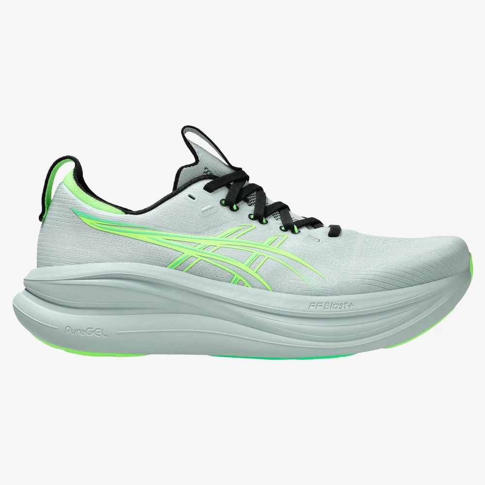 Asics Gel Nimbus 28 in Grey/Green