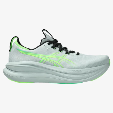 Asics Gel Nimbus 28 in Grey/Green