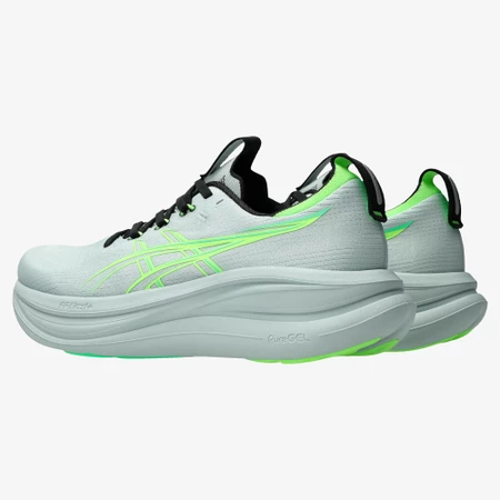 Asics Gel Nimbus 28 in Grey/Green
