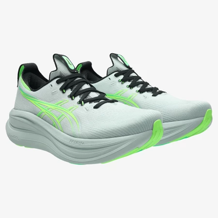 Asics Gel Nimbus 28 in Grey/Green