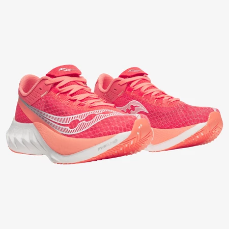Saucony Endorphin PRO 4 in Coral/White