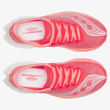Saucony Endorphin PRO 4 in Coral/White