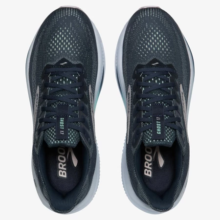 Brooks Ghost 17 in Spellbound/Turq