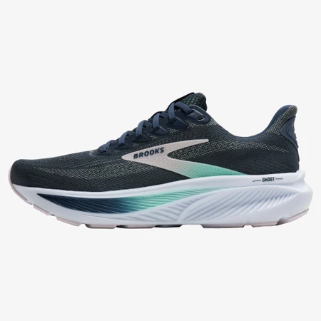Brooks Ghost 17 in Spellbound/Turq