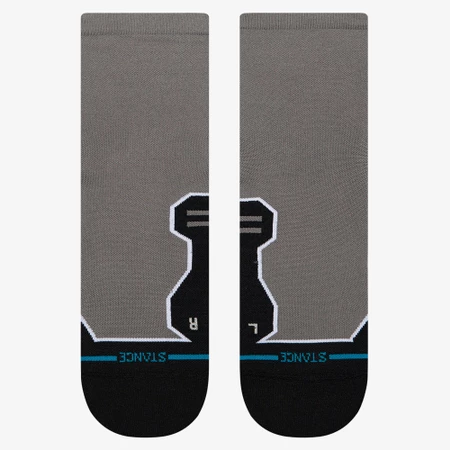 Stance Run Light Quarter Socks in Grey