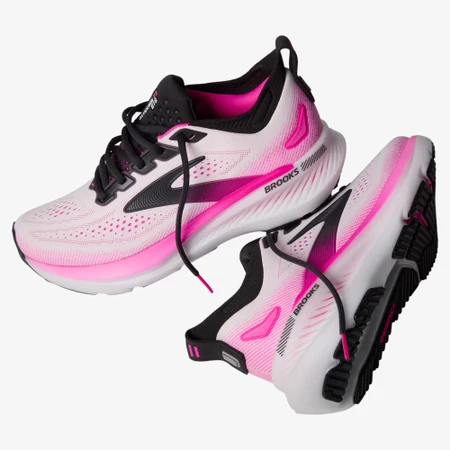 Brooks Glycerin GTS 23 in White/Pink