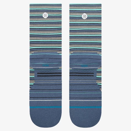 Stance Run Light Crew Socks in Blue/White