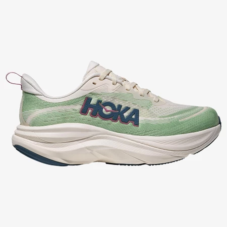 Hoka SkyFlow in Alabaster/Green