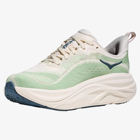 Hoka SkyFlow in Alabaster/Green