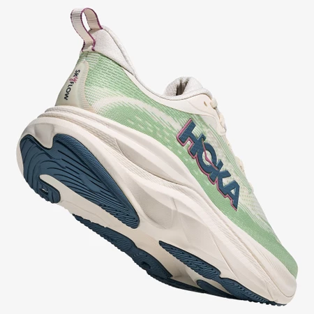 Hoka SkyFlow in Alabaster/Green