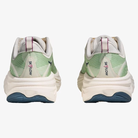 Hoka SkyFlow in Alabaster/Green