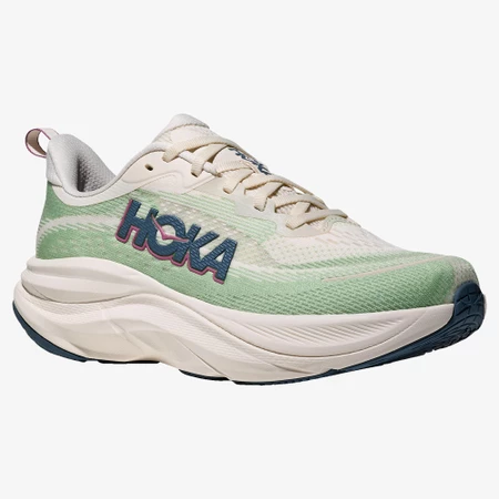 Hoka SkyFlow in Alabaster/Green