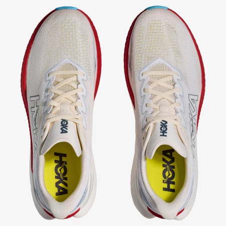 Hoka Mach X 3 in White/Alabaster