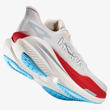 Hoka Mach X 3 in White/Alabaster