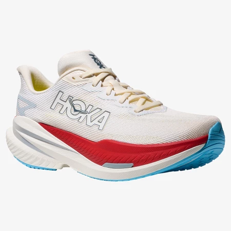 Hoka Mach X 3 in White/Alabaster