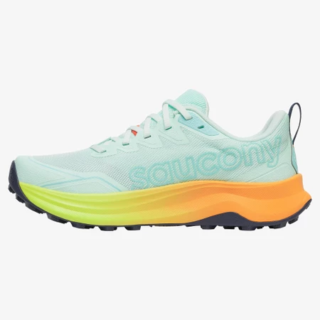 Saucony Peregrine 16 in Aqua/Orange