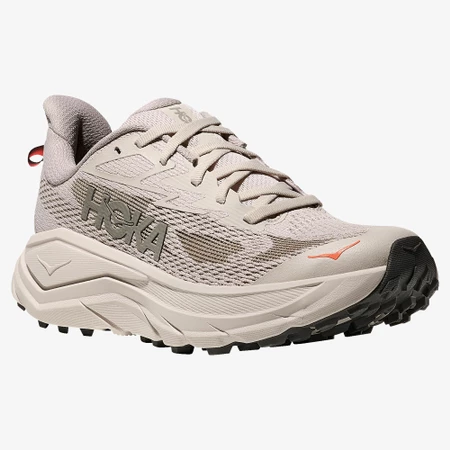 Hoka Challenger 8 Wide in Stucco/Grey