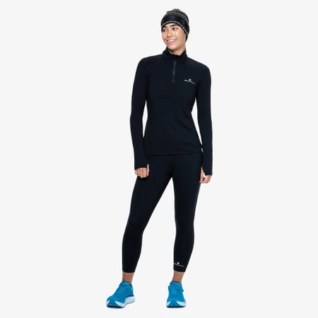 Ronhill Core Half-Zip Top in Black