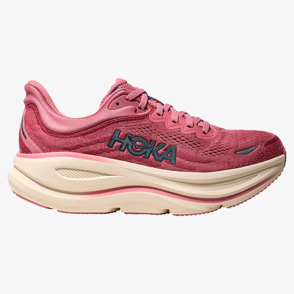 Hoka Bondi 9 Wide in Lingonberry/Cranberry