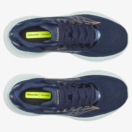 Saucony Ride 19 in Navy/Aqua