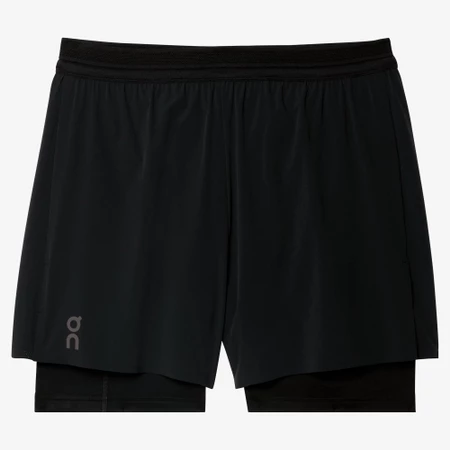 On Performance 5IN 2-in-1 Shorts in Black